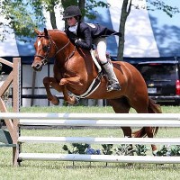 Ava Stearns and Dreamland win the $2,500 Pony Hunter Classic