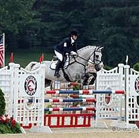 Nicole Doolittle of Area III, the Eventing CCI1* Individual and Team Gold medalist, riding Tops (Brant Gamma Photos)