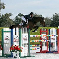 ©ESI Photography. Laura Linback and Whittaker MVNZ jump to a win in the $5,000 U-Dump Junior/Amateur-Owner High Jumper Classic