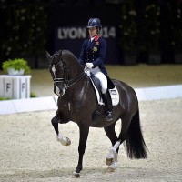 Charlotte Dujardin (GBR) and Valegro, pictured at the Reem Acra FEI World Cup™ Dressage Final 2014, head the FEI World Individual Dressage Rankings.