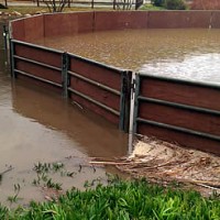 Even while riders enjoyed schooling in the OTTO Sport arena at Arroyo Del Mar, the facility’s round pen - without the OTTO Sport arena system provided by Premier Equestrian - was rendered unusable after the intense El Niño storms.