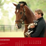 Weber enjoying a quiet moment with his dog Steffi and equine partner Jamaica. (Photo courtesy of Archiv Boiselle/ Gabriele Boiselle)