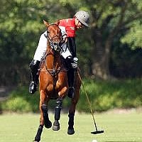 Marc Ganzi of Audi steals the ball