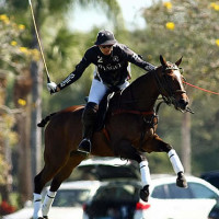 Piaget's Nacho Badiola attacking the ball on a breakaway run