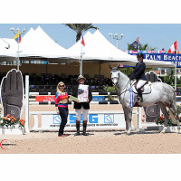 Annie Cook won $2,000 in bonus money after winning the $15,000 High Amateur-Owner Jumper Classic