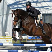 © ESI Photography. Hunter Holloway and Blige on course in the HITS Equitation Championship