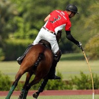 Brandon Phillips of Power Horse on his way to scoring one of his four goals against Palm House