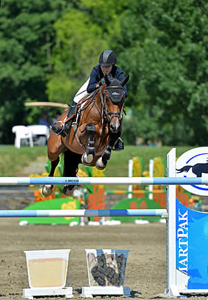 With Wings Flies Karen Polle to a Birthday Win in the $25,000 SmartPak Grand Prix at HITS Saugerties