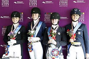 First Medals Awarded in Dressage at 2013 Adequan/FEI NAJYRC