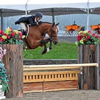 ©ESI Photography. Louise Otten and Revelstoke jump their way to a win in the HITS $250,000 Hunter Prix Final