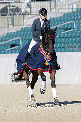 Bebe Davis and Rotano Named 2013 ACGO/USEF Junior Dressage National Champions