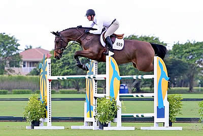 McLain Ward Dashes for the Cash with Dulien Van De Smeets at the International Polo Club Palm Beach