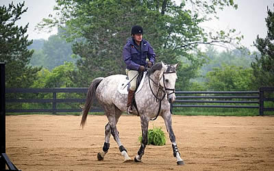 Gymnastics Test Riders during George H. Morris Gladstone Program at Annali-Brookwood Farm