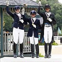 Junior Individual medalists (from left) Cassie Schmidt, Camille Bergeron, and Molly Paris (SusanJStickle.com)