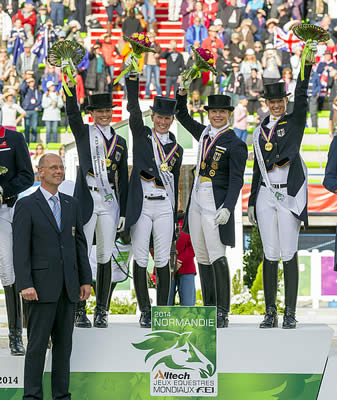 Germans Prove Untouchable for Dressage Team Gold