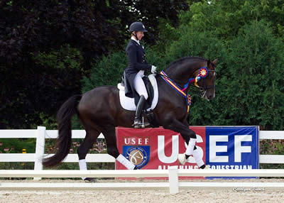 Ripline and Sanceo Earn National Titles at USEF Young & Developing Horse Dressage Nat’l Championships