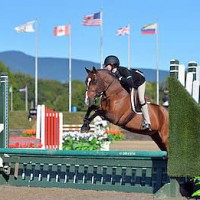 ©ESI Photography. Julia Blaney riding her way to victory on Rainsox