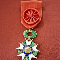 The insignia of the Officer of the National Order of the Legion of Honour, France’s highest distinction, which was awarded to HRH Princess Haya today. (FEI/Liz Gregg)