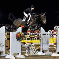 Frances Land and Vieanne won last year's Week I Grand Prix under the lights. Flashpoint Photography.