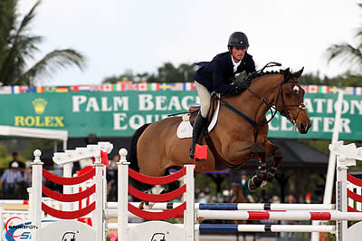 Darragh Kenny and Windbreaker Top Spy Coast Farm 1.40m Jump-Off at the 2015 WEF