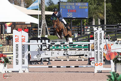 Ronan McGuigan and Capall Zidane Win $34,000 1.45m Speed at WEF