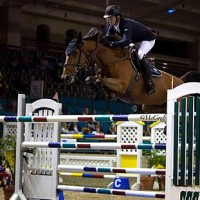 Harrie Smolders and Regina Z, winners of the 2014 Villas at Rancho Valencia World Cup Grand Prix of Del Mar at the 2014 Del Mar International Horse Show. Photo By: Bret St. Clair Photography