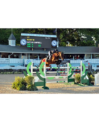 Kaitlin Campbell and Rocky W Conquer $50,000 Idle Dice Open Jumper Stake