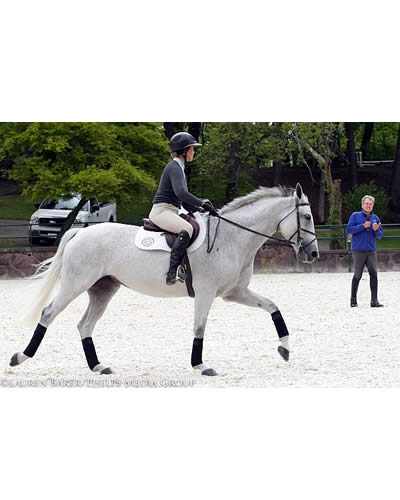 George H. Morris Focuses on Flat Work during Day Two of the “Gladstone Program”