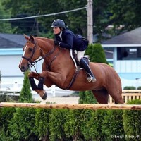 Tori Colvin on Ashton Alexander's mount, Fernway Park, owned by Don Stewart