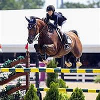 Jumping Young Rider Individual Gold medalist Lucy Deslauriers and Hester (SusanJStickle.com)