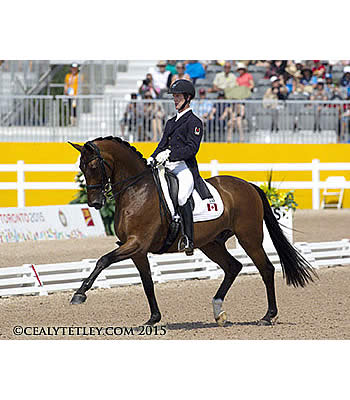 Canadian Dressage Team Lying Second in Pan Am Games Competition