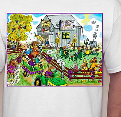 The Old Friends “Fall” Tee, Featuring Artwork by Daily Racing Funnies, Now Available