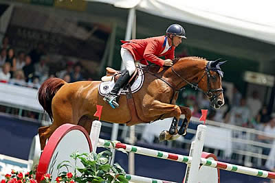 Richard Spooner and Big Red Bring Home Clears for U.S. Show Jumping Team