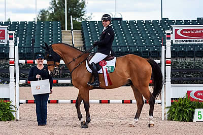 Sharn Wordley and Casper Win Equis Best Presented Horse Award at Tryon