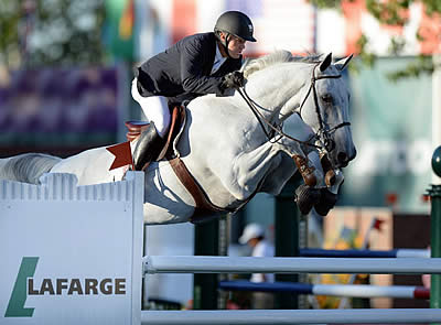 Antonio Maurer and Galileo de Laubry Top LaFarge Cup 1.50m at Spruce Meadows