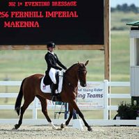 Makenna Rold and Fernhill Imperial, CH-J* dressage leaders (Sportfot)