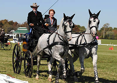 Wilson Scores Back-to-Back USEF Pair Horse Driving National Championship Titles at Hermitage Classic CDE