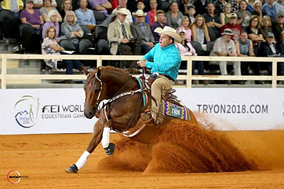 USA Takes Top Three at World Equestrian Games FEI CRI 3* Reining Test Event
