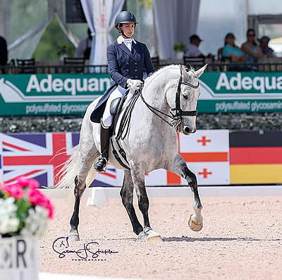 Anna Marek and Einstein JP Shine in Intermediate-I Freestyle CDI3*