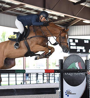 Selcuk Koksalan and Carla Fly to Victory in the $10,000 Lactanase 1.35m Open Stake