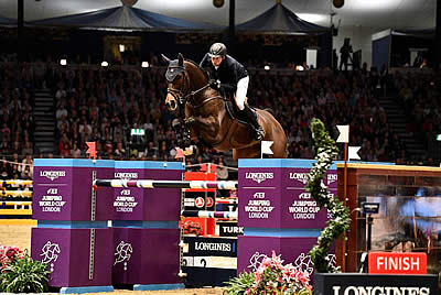 Fuchs’ Sinner Is a Saint in the Longines FEI Jumping World Cup