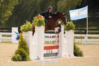 John Angus and W. Tonix Hero Win Medium Jr/AO Jumpers at Kentucky Summer Classic