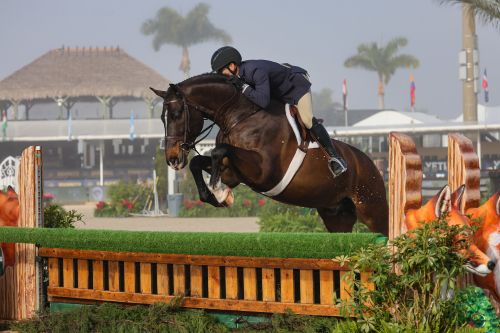 Nick Haness and Styled Top Equine Tack & Nutritionals 3’6” Green Hunter Division