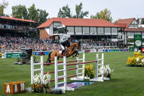 History Beckons beneath the Rolex Clock Tower at Spruce Meadows